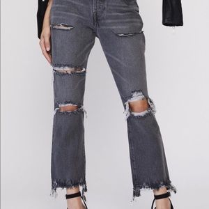 Boyfriend Jeans - Mom Jeans - Black